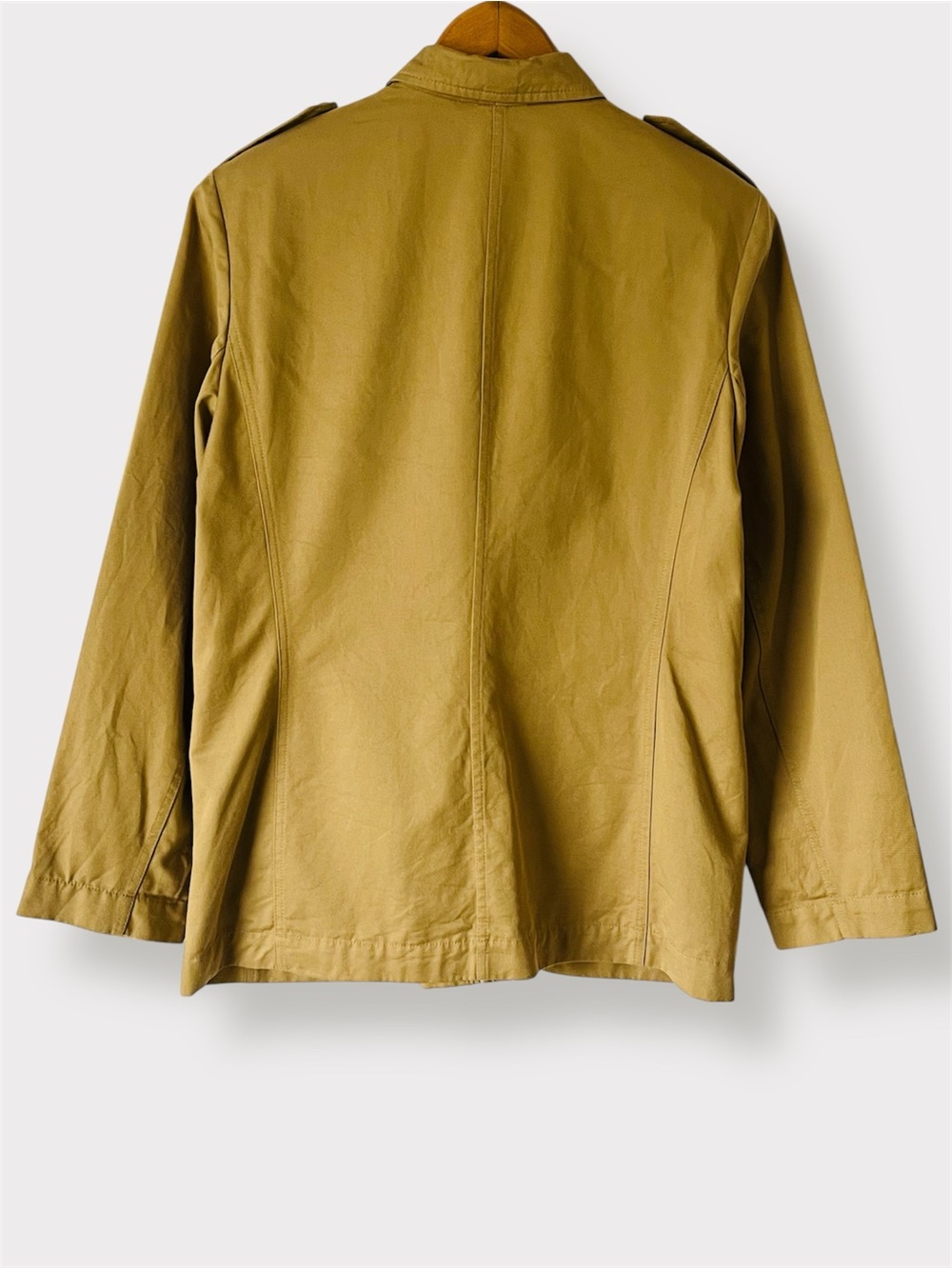 Vintage Liz Claiborne Lizsport Tan Cotton Safari Field Jacket Size 6 - Picture 3 of 14